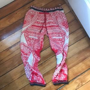 Boho crop thin beach/lounge jogger